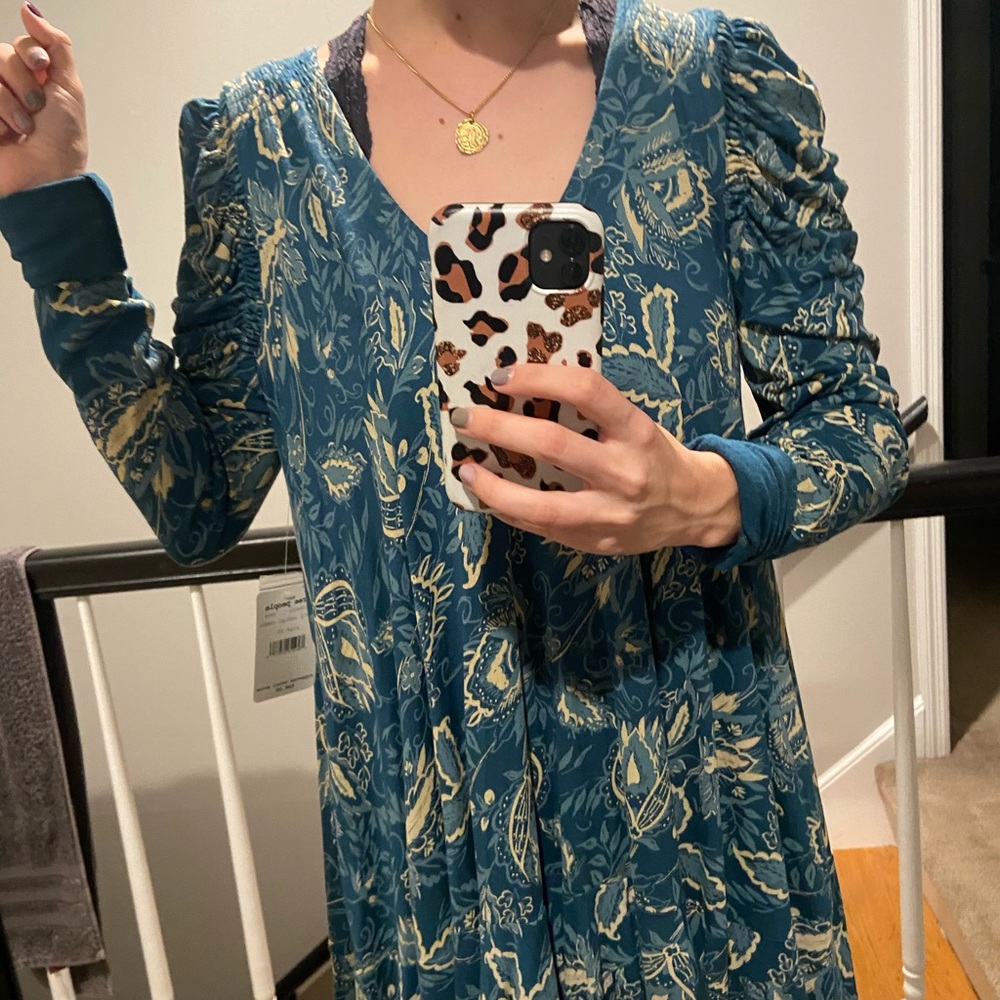 NWT Free People Hello Lover Dusty Indigo dress - Picture 6 of 7